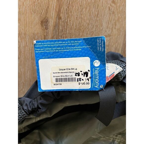 Harmony Gripper Elite Skirt Size Large Gray Black 28'' x 19" - Picture 4 of 4